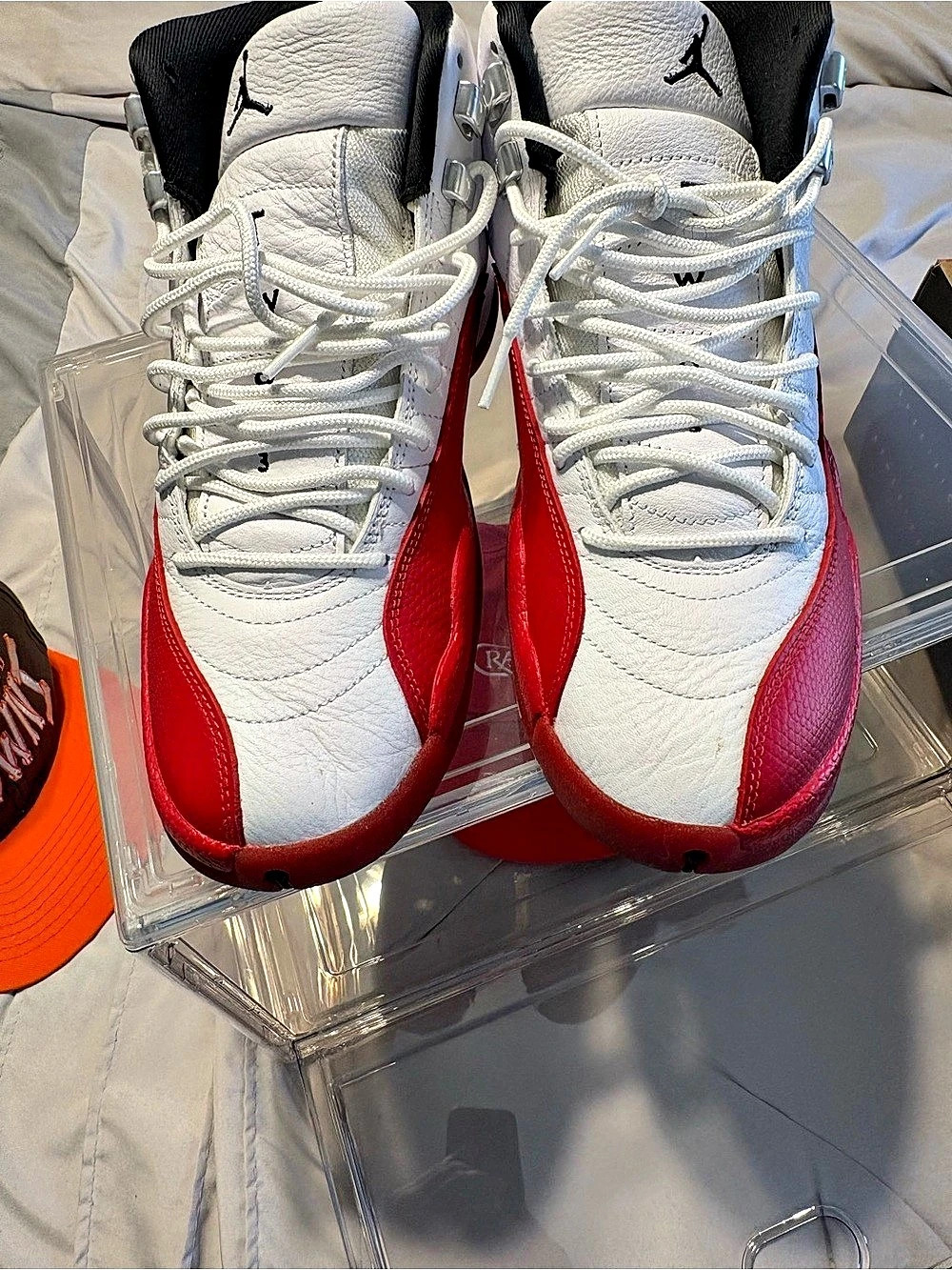 Jordan Air Jordan 12 Retro 'Cherry' Sneakers White & Red US 9.5M